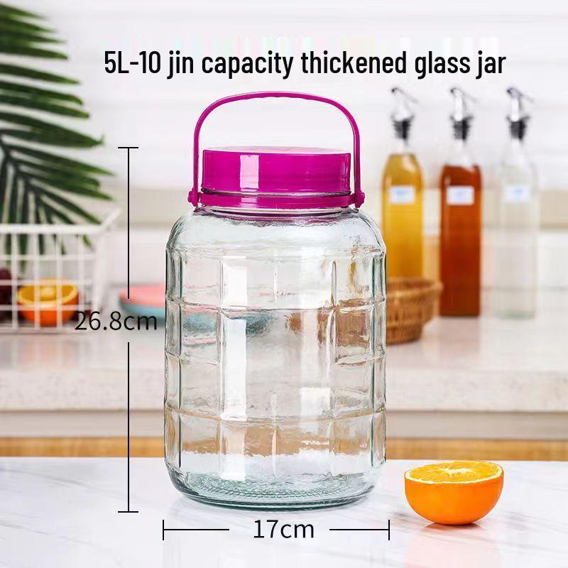 Инфузионная стеклянная бутылка Герметичная банка для вина и солений