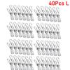 10/20/40Pcs Clothespin Clips 5cm 6cm Stainless Steel Clips Washing Bedspread Hang Metal Home Storage Tool Laundry Clothes Pins