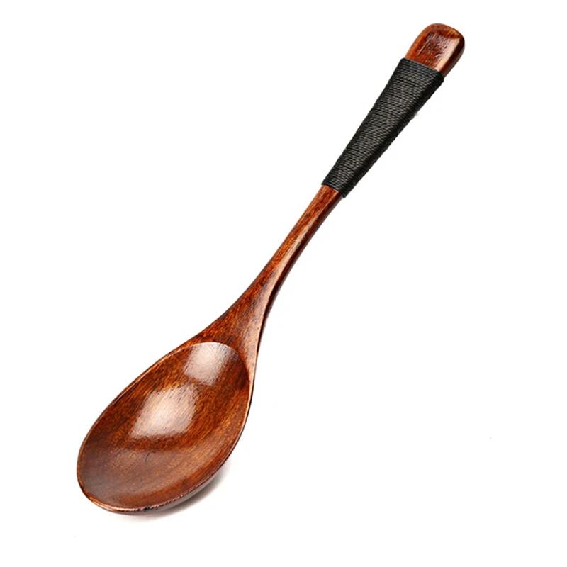 2 Pezzi Cucchiaio in Legno Giapponese Cucchiaio in Legno per Riso e Zuppa Set di Cucchiai in Legno da Cucina Per Mangiare Zuppa Dessert Cucchiaino Cucchiaio per Bambini Stoviglie