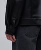 Musinsa Standard Synthetic Leather Extra Oversized Single Jacket [Black]