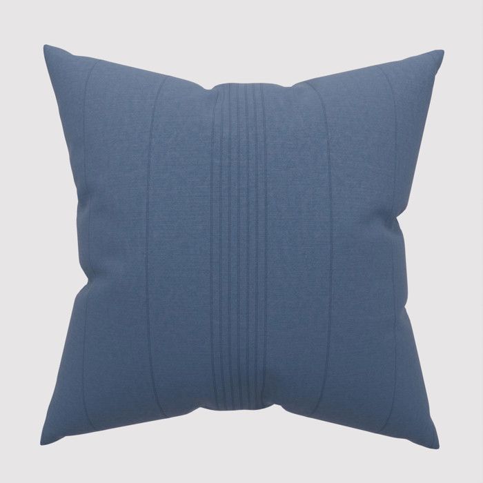 Housse de coussin 40x40 cm ADELE bleu, par Soleil d'Ocre