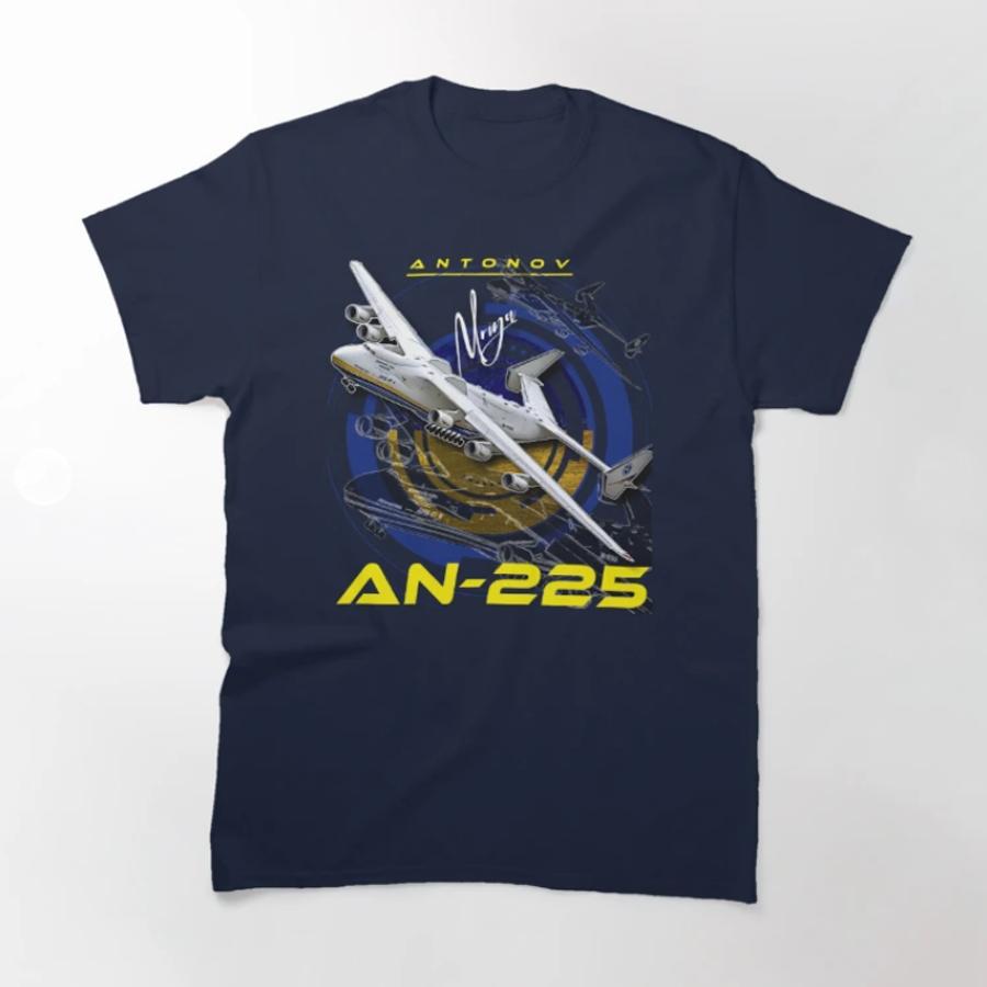 

Antonov An225 Mriya Strategic Airlift Cargo Aircraft TShirt 100 Cotton ONeck Short Sleeve Casual Mens Tshirt Size S3XL 4XL