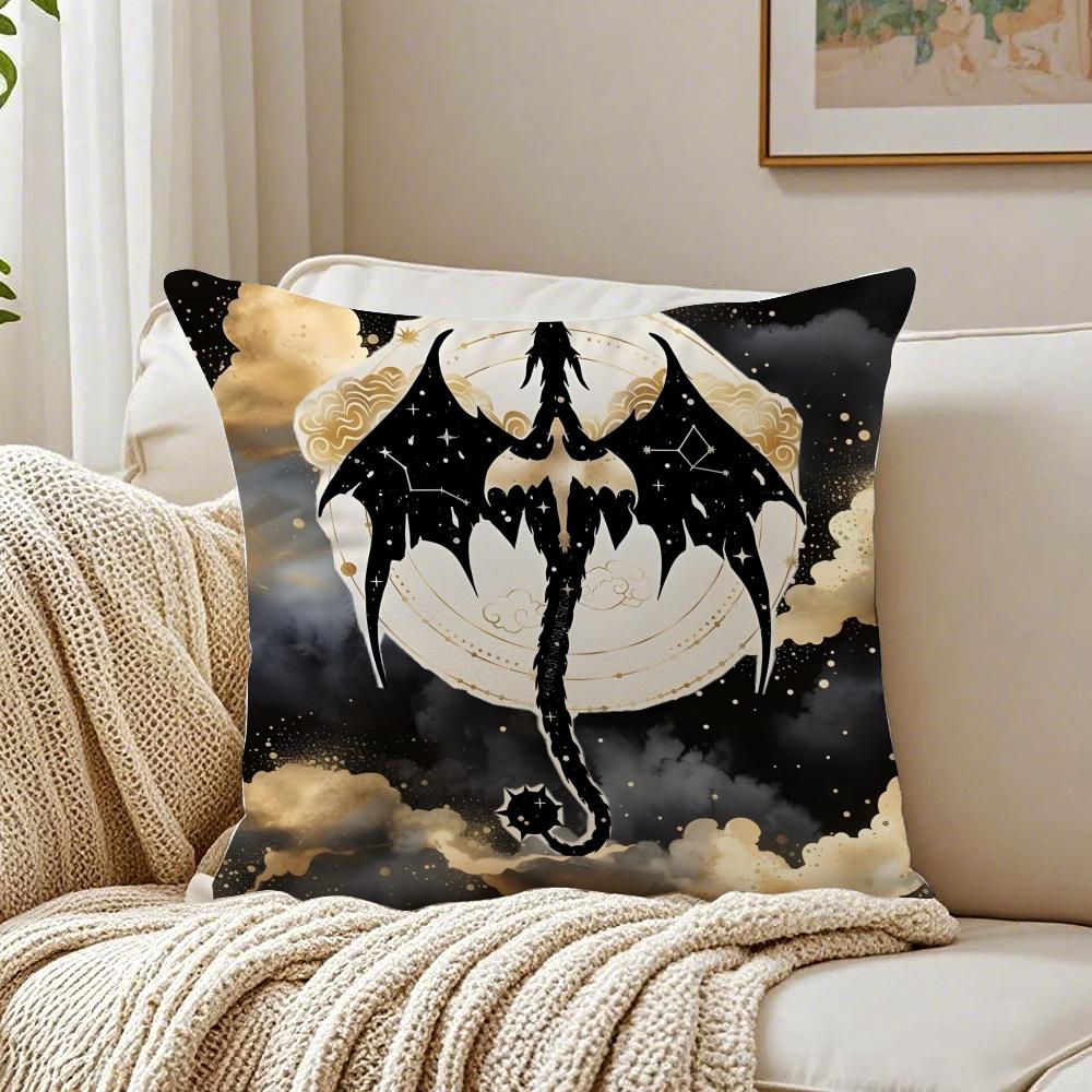 Book Epic FFourth Wing Cushion Cover Pillowcase Antidustmite Living Room Sofa Decor Cushion Room