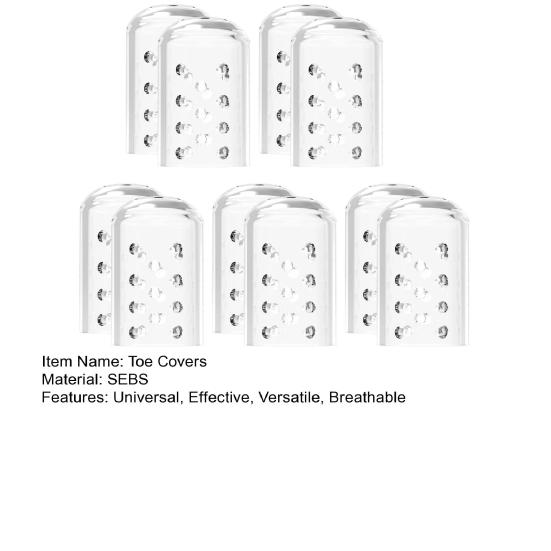 Silicone Toe Covers Soft Stretchy Toe Protectors for Men Women Breathable Anti-Friction Gel Caps Foot Care Sleeves