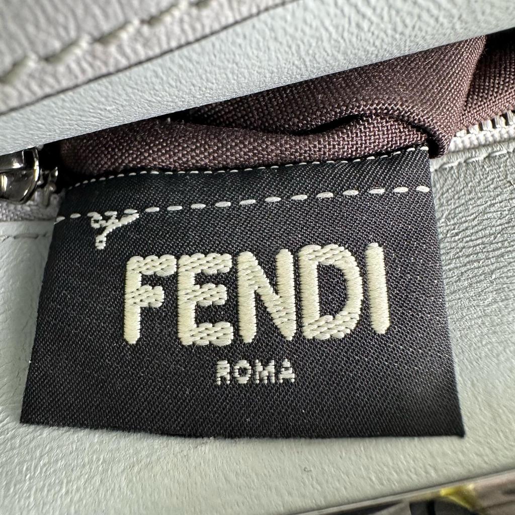 Fendi Pea Curve Handbag Blue Women Used