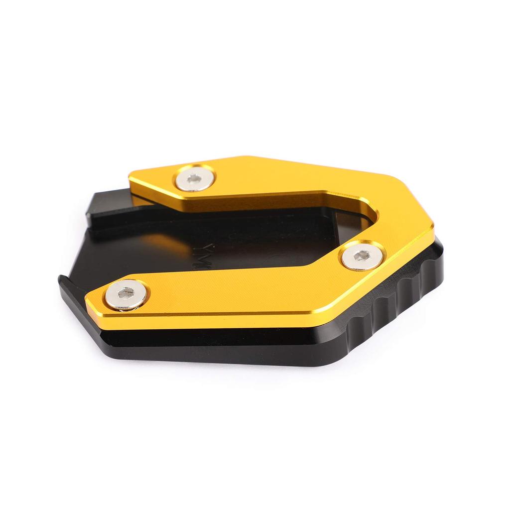 Bruce & Shark Yamaha MT09 FZ09 Tracer 900 15-19 Kickstand Side Stand Stand Stand Plate Extension Aluminum Gold