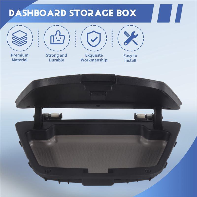 VC-Innovative-Car Dashboard Central Control Storage Box Cover Replacement Accessories For Cruze 2010-2015 Black