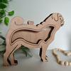 Wooden Dog Hair Storage Box Pet Hair Keepsake Box Pet Hair Collector Container Table Sign Decoration Pet Owner Memorial Gift