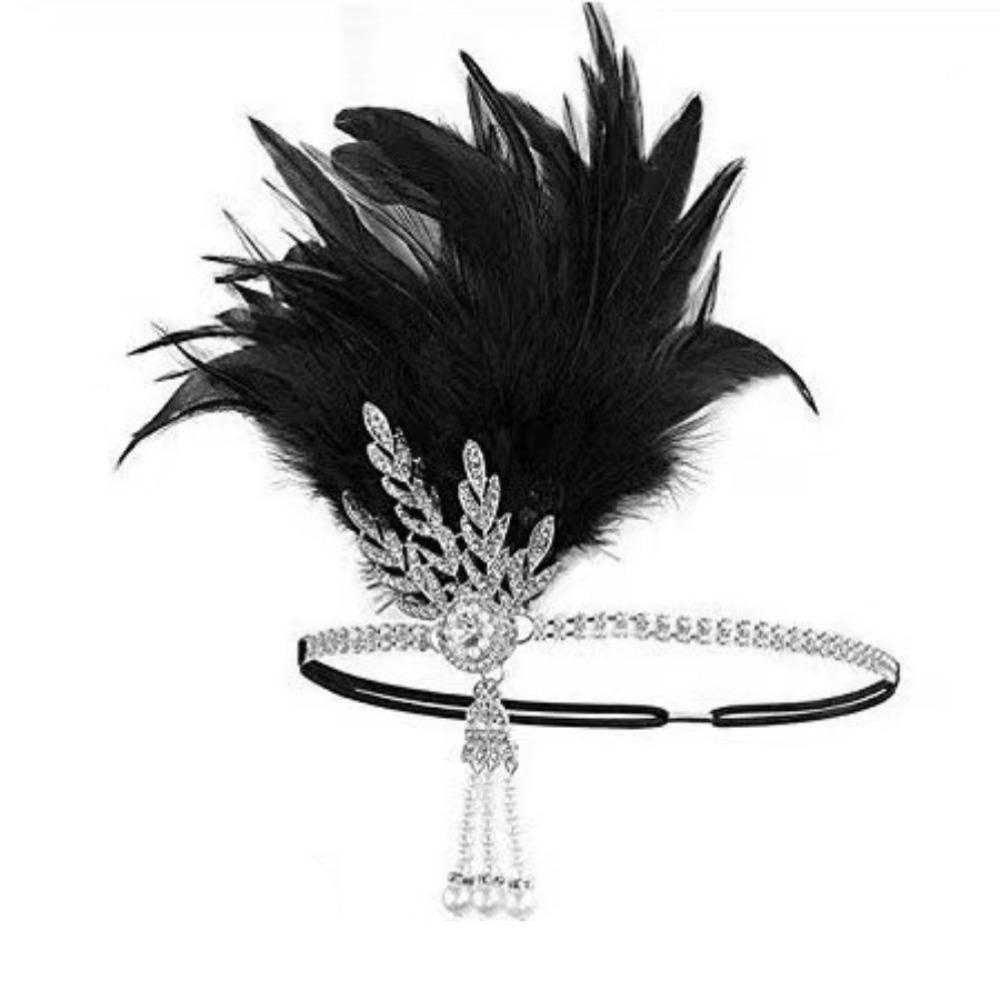 1920er Jahre Stil Flapper Kopfschmuck Strass Quaste Kopfschmuck Haaraccessoires Fotoshooting