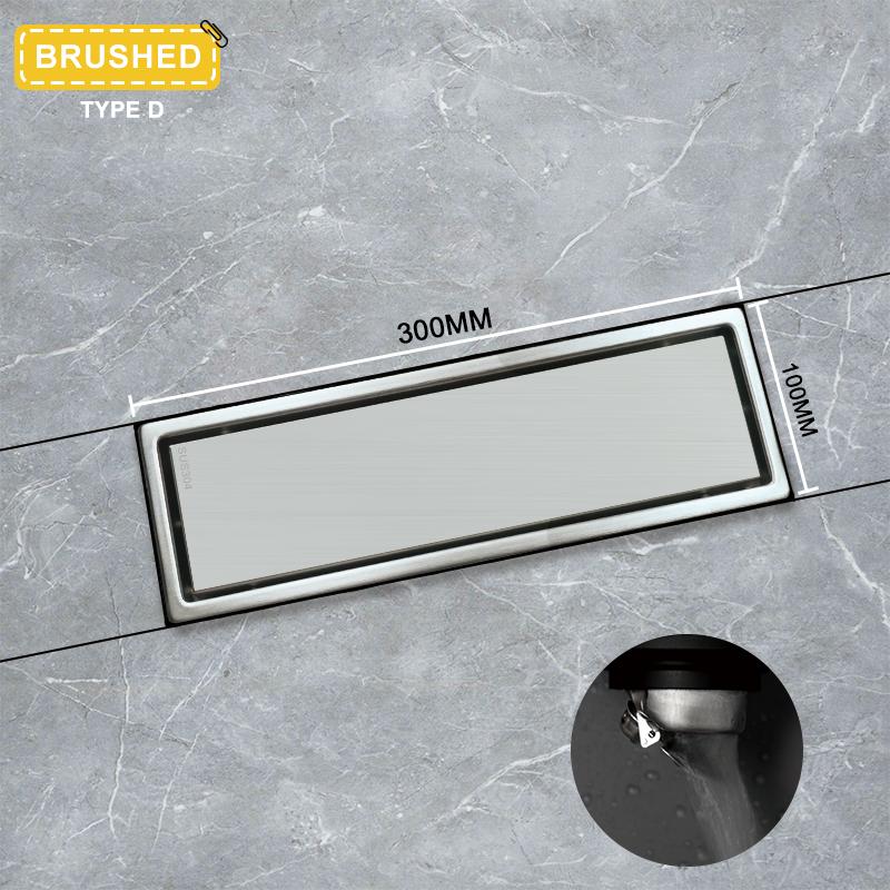 Kartáčované Zlato Neviditelný Dlaždicový Podlahový Odtok Nerezová Ocel 304 Sítko na Nečistoty Deodorant Podlahový Odtok Koupelnové Kuchyňské Doplňky