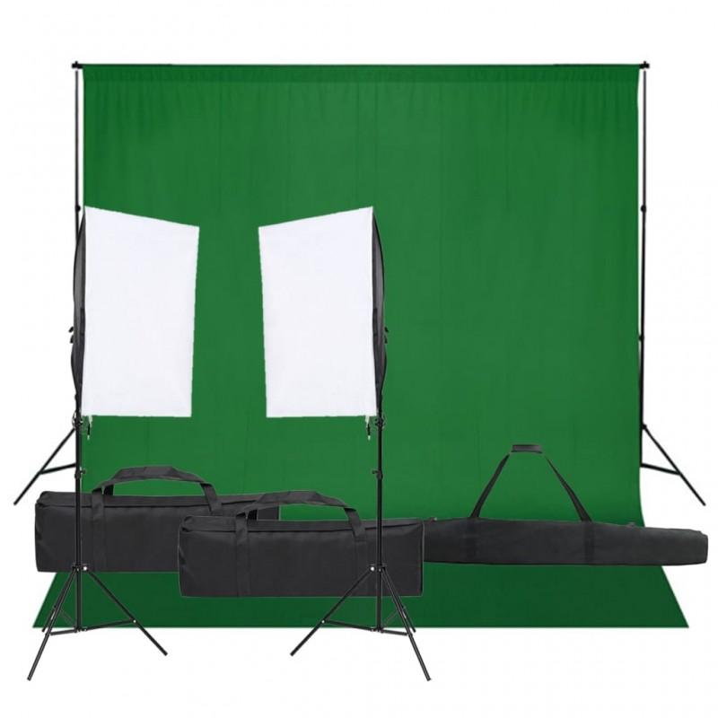 Day and Night - Day and Night Photo Studio Kit with Lights and Background Set