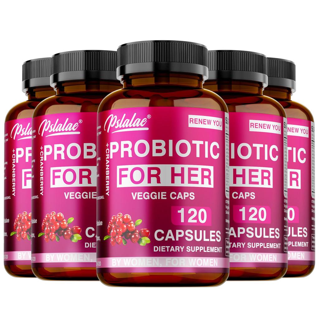 Pslalae - Probiotics & Cranberry Capsules - Health for the urinary, digestive, and immune systems