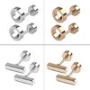18-Pair Tiny Stud Earrings Star Moon for Triangle Ball Screwback Earrings for Un