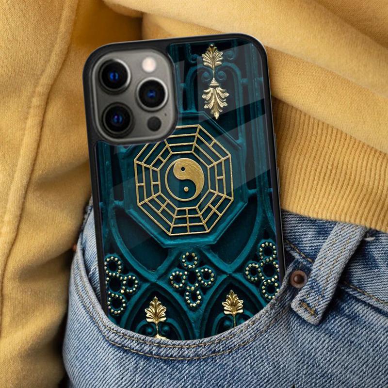 Tai chi Yin Yang Soft Phone Case for iPhone 17 Air 16e Pro max 15 Pro 13 14 Plus 11 12 MagSafe Magnetic Coque