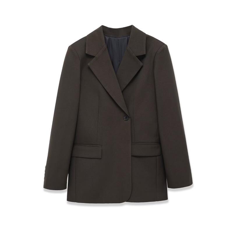 Winter 2025 European Style Slim-Fit Versatile Suit Jacket Small
