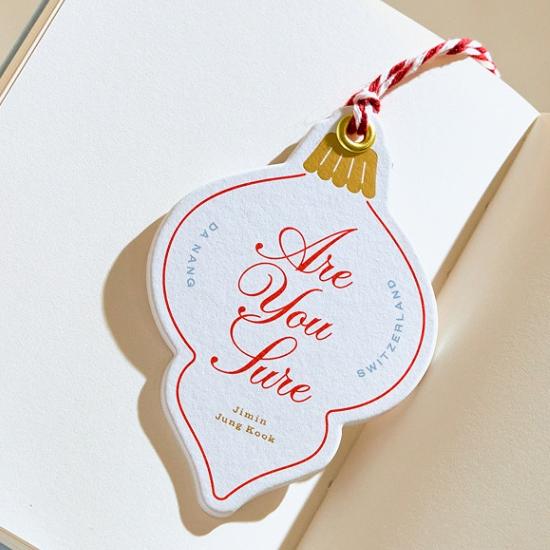 Jimin X Jungkook Are You Sure? Season.2 Ornament Set