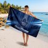 Toronto Maple Leafs Customized Name Text Beach Towel, Soft Absorbent Towel Beach Pool Travel Personal Gift