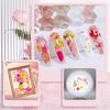 Pressed Flowers Bulk Dried Flowers for Crafts,Real Natural Pressed Flowers Dry Leaves Kit for Crafts Resin Mold Jewelry Candle Soap Making