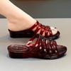 Fashion New Low Heel Wedged Sandal Female Jelly Shoes Women's Summer Slides  Outdoor Transparent Slipper Woman Non Slip Clear Sandals