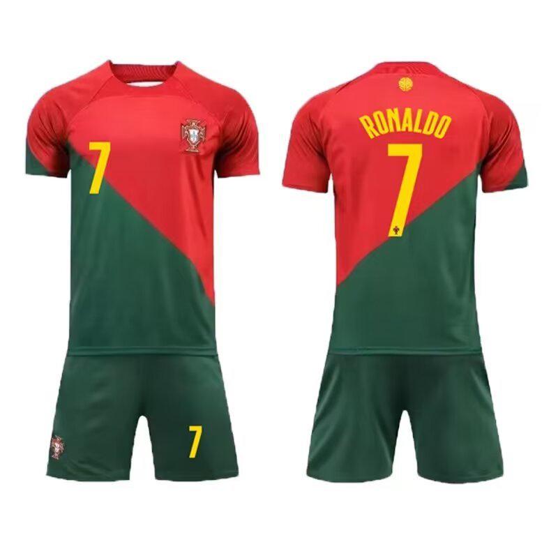 

Portugal Home No. 7 Ronaldo Kids 22-23 Soccer Jersey Size 30/160