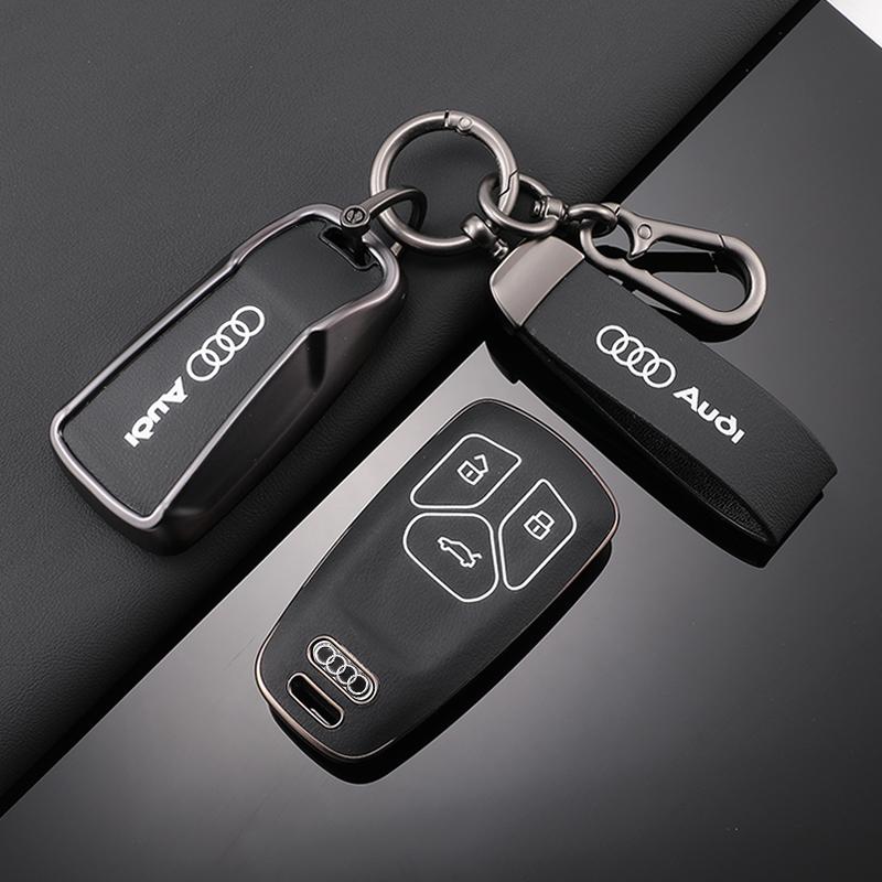 For Audi 8YFashion TPU Car Key Case Remote Control Key Full Cover Holder for Audi A4 B9 Q5 Q7 TT TTS 8S 2016 2017 Keychain Accessories