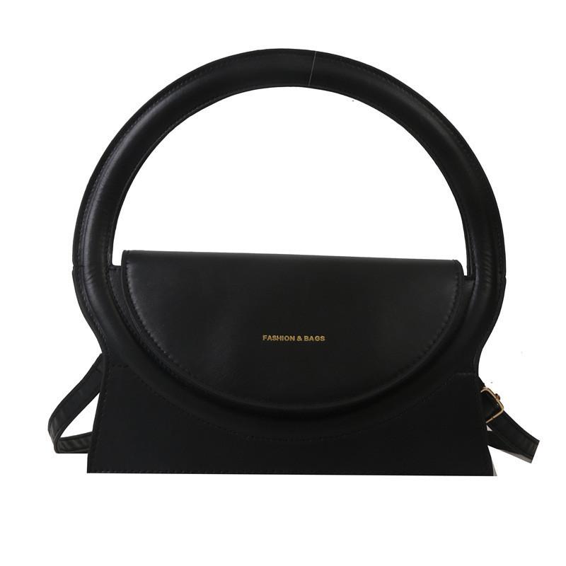 Neuankunft Mode Straßenstil PU-Leder Kleine Quadratische Tasche mit Rundem Ring Design für Damen