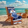 1Pc Edmonton Oilers Emblem Beach Towel, Quick Dry, Multi-Use for Beach Pool Gym Yoga Home Travel, Christmas, Halloween, Xmas Gift M928587