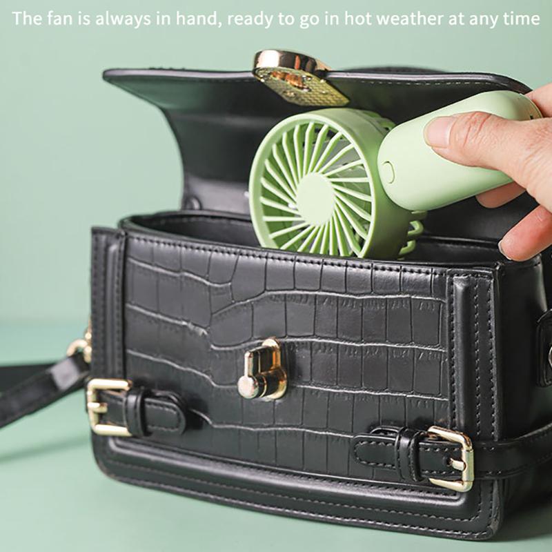 Colorful Portable Handheld Mini Fan Aaa Battery Power Supply Mute Air Cooling Cooler For Summer  Trip Travel Home Office