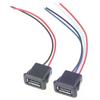 USB 2.0 Buchse Stromanschluss USB2.0 Ladeanschluss-Stecker mit Kabel USB-Ladebuchse