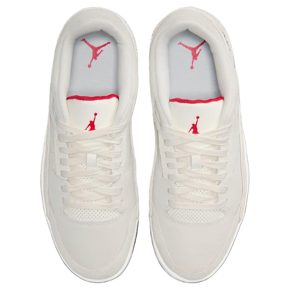 Jordan FLIGHT COURT Atmungsaktive Unterstützung Vintage Basketballschuhe Herren Weiß IQ0304-133