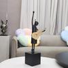 Creative Abstract Figure Sculptures Resin Handicrafts Guitarist Musical Instrument Guitar Decorative Figurines Home Decoration