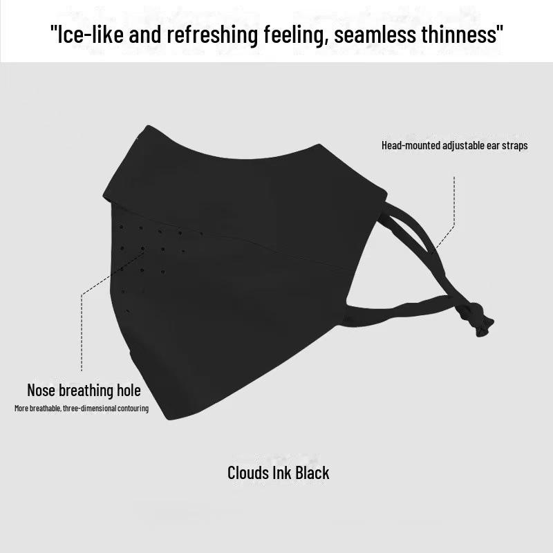 

Солнцезащитный крем Facekini: Бесшовная, дышащая маска Ice Silk для полной защиты лица и глаз