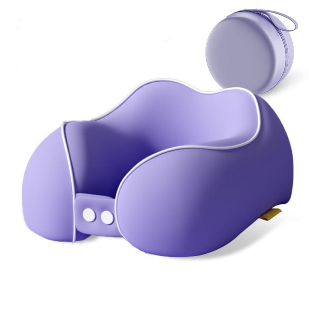 

Slow Rebound Travel Pillow Soft Sleeping Neck Pillow Portable U-shaped Pillow Tourist фиолетовый