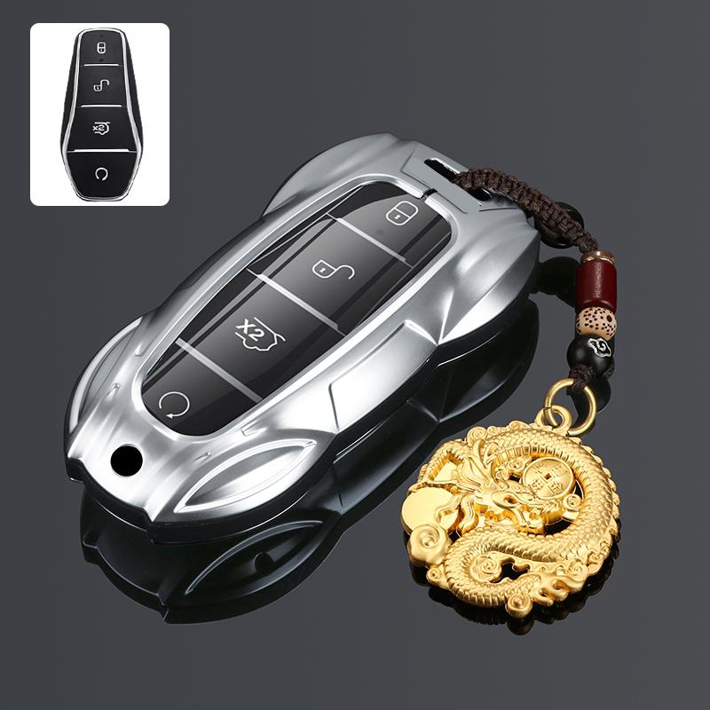 Metal Car Remote Key Cover Case Holder Shell Styling For BYD New ATTO 3 Qin L Song Plus Dmi Han Tang Dolphin Seal U EV Sealion