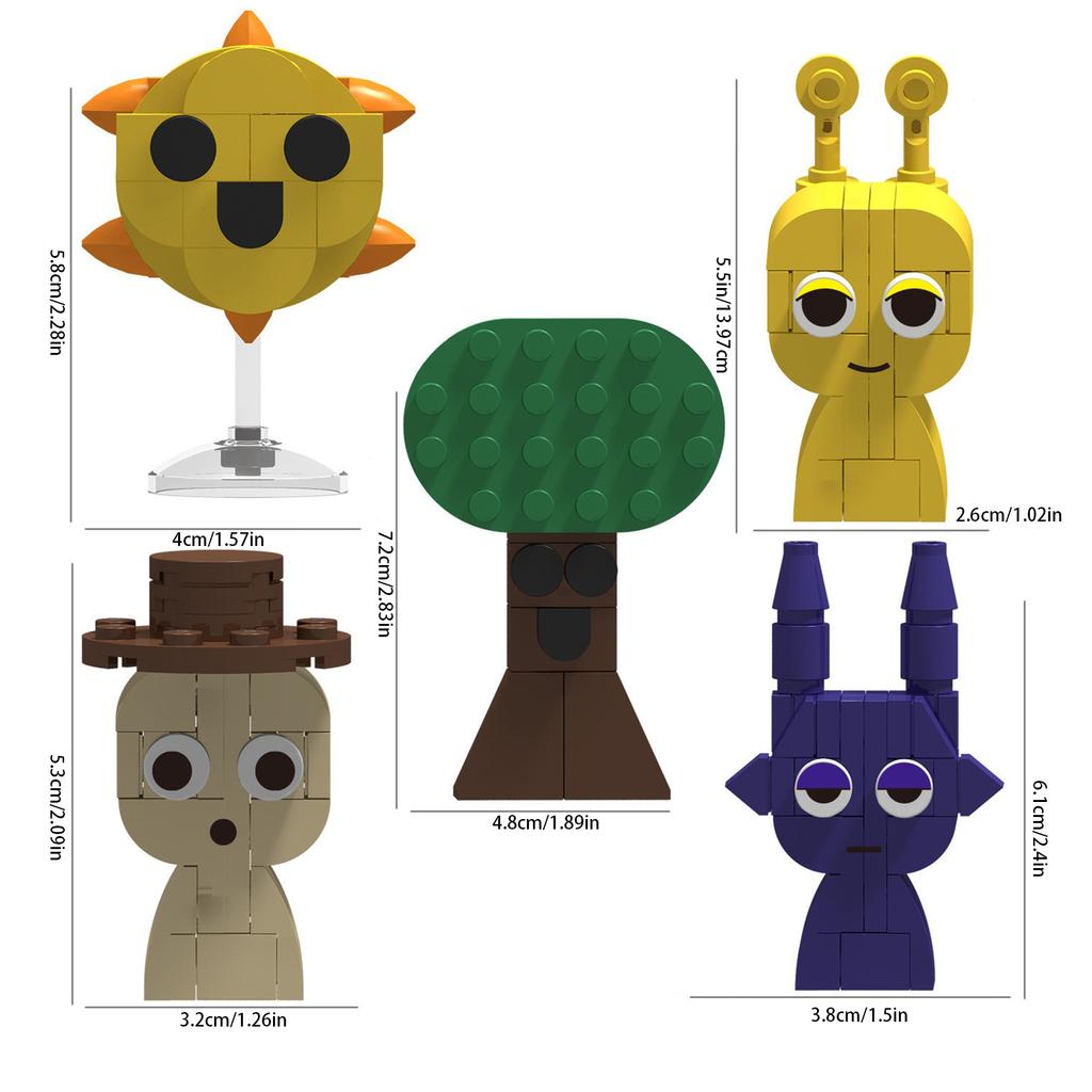 Anime Peripheral Building Block Toy Model, A Toy Gift For Boys - Standing Animals, Animal Series