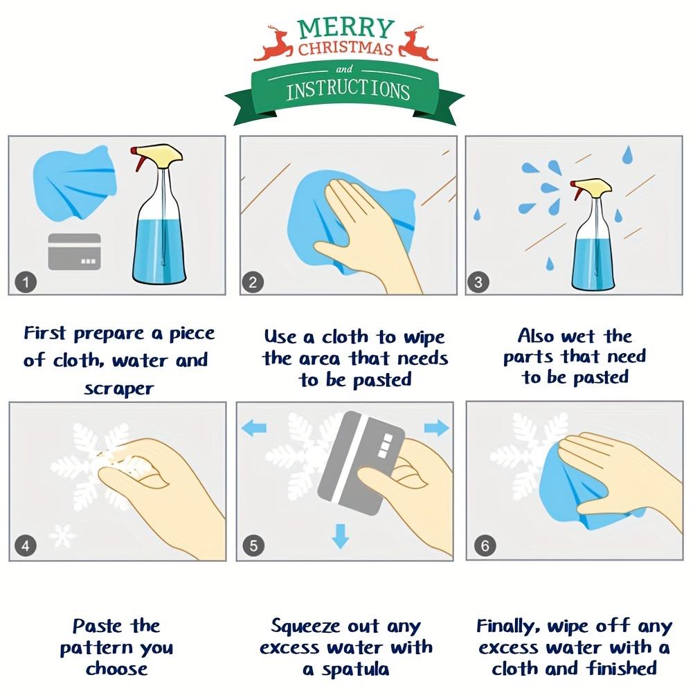 Christmas Window Clings Stickers Double-Sided Decals for Glass Indoor and Outdoor Festive Decoration Vibrant Festive Graphics Christmas Decorations