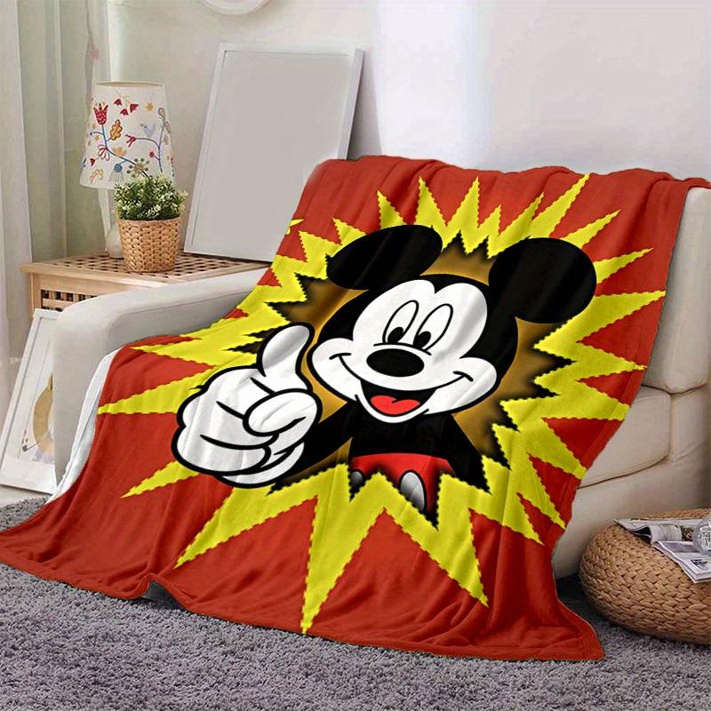 

1pc, Mickey Mouse Themed Blanket - Seasonal Decorative Throw for Home Use, Soft Flannel Throw Blanket - Versatile & Cozy for Bedroom, Living 100x150cm