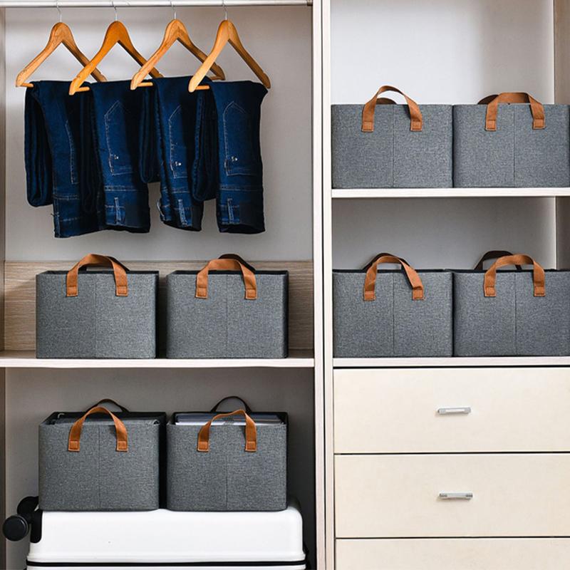Stronger Folding Storage Box Clothes and Pants Household Split Drawer Wardrobe Storage Box Clothing Organizers