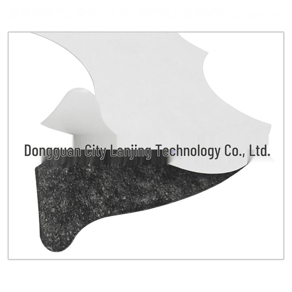 40-41 Zoll Linke/Rechte Hand Blumengemaltes und Vogelbemaltes Holzgitarren-Schlagbrett mit Kratzschutz & Kleberückseite