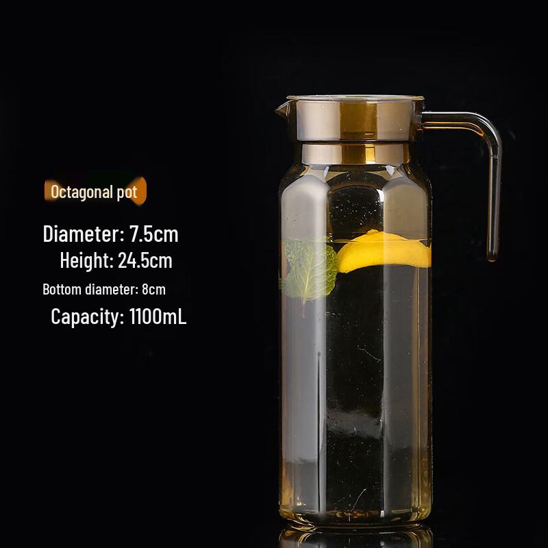 PC Acrylic Octagonal Beverage Pitcher 1.1L