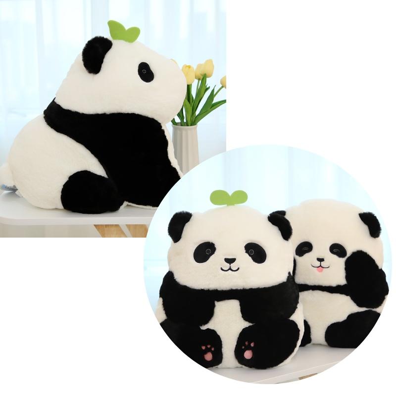 Panda Hua Hua Plush Toy Realistic Stuffed Panda Pillow For Kids And Adults