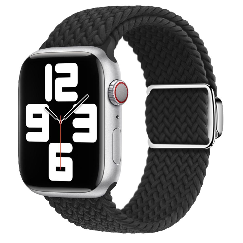 Braided Loop Strap for Apple Watch Band 44mm 40mm 49mm 45mm 41mm 46mm 42 38mm Nylon Bracelet iWatch Series Ultra 10 9 8 7 6 5 SE