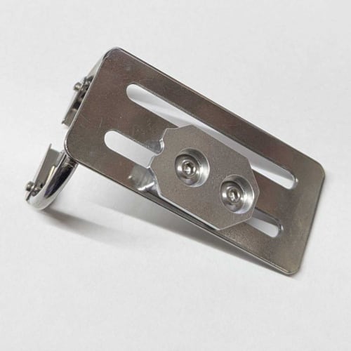 Male fittings for one-touch tool holders, compatible with slim holders (machined aluminum, 2 pieces)