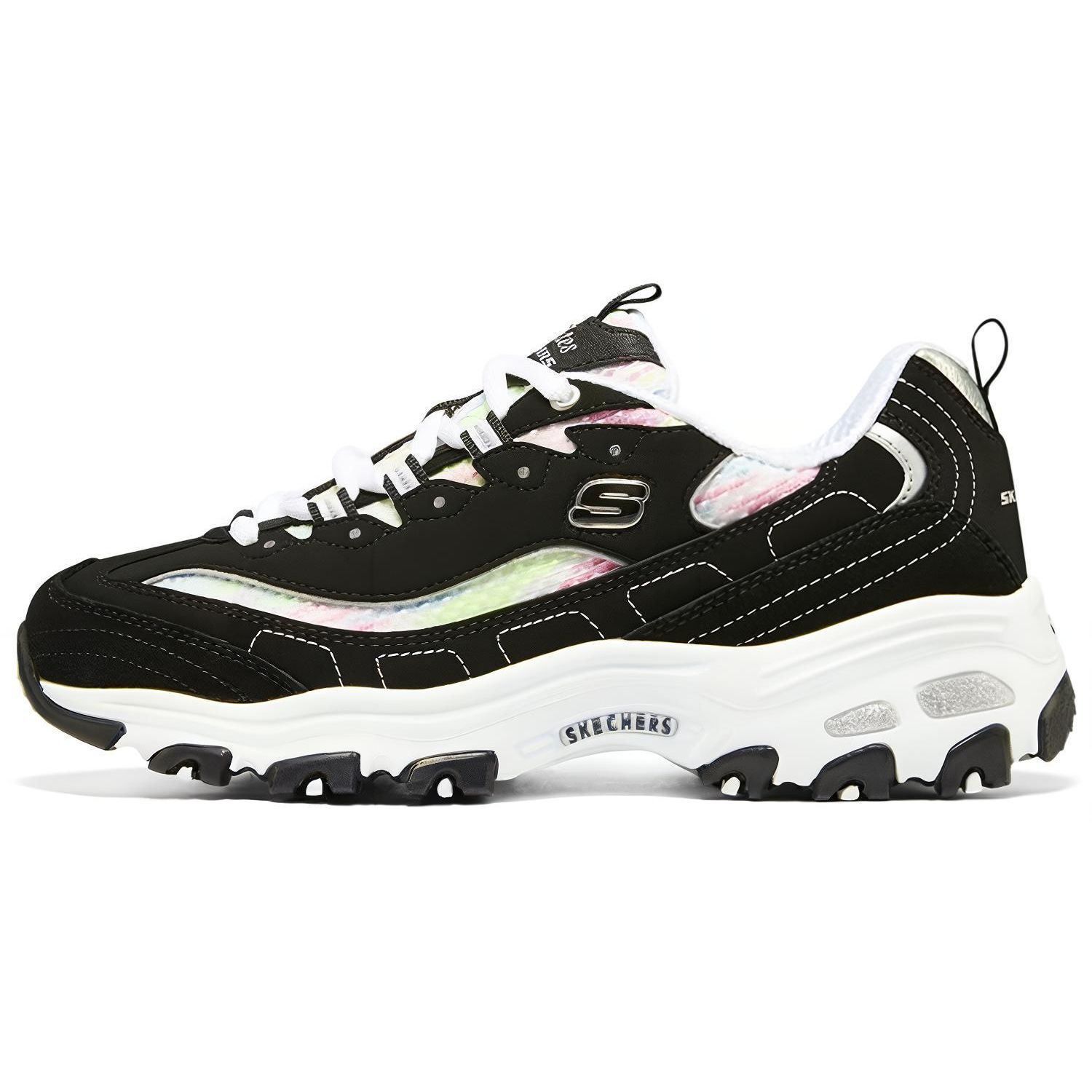 Skechers DLites Classic Low Top Lifestyle Sneakers Women sneakers Black White 149788-BKW 38