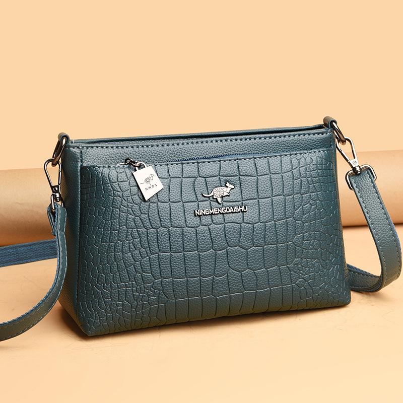 High-end and Elegant Women's Bag, Fashionable and Simple Commuting Single-shoulder Bag, Retro Stone Pattern Crossbody Bag