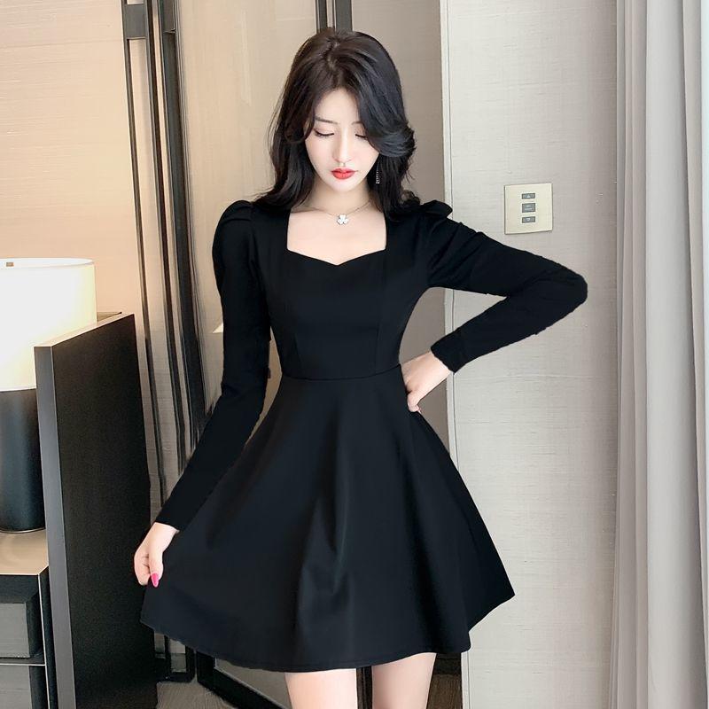 Hepburn Style 2025 Slimming Little Black Dress: Age-Reducing, Waist-Cinched Short Casual Skirt