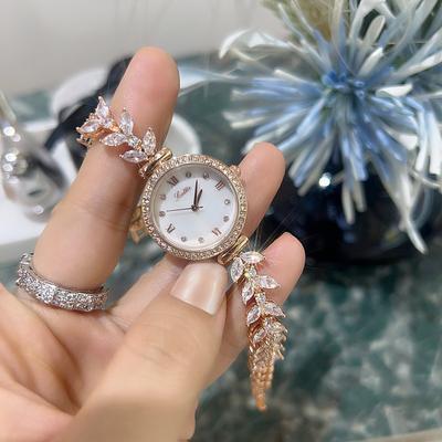 Fashion Women's Watch Ins Wind High-grade Sense of Light Luxury Women's Watch with Diamond Strap