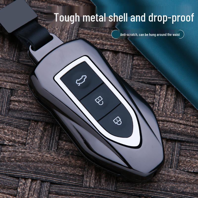 Zotye T-Series Key Case: Compatible with T600, T500, T700, T300, Dama X5, SR7 - Metal Car Key Buckle