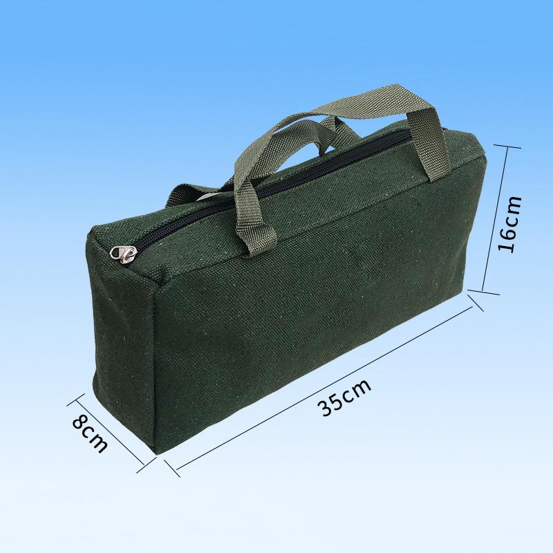 Durable Thicker Canvas Tool Bag Screwdriver Tools Packaging Large Capacity Repair Storage Pouch Electrical Tool Organizer