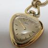 Used Vintage SEIKO Pendant Watch Necklace Watch Manual Wind 17 JEWELS Working Gold Color